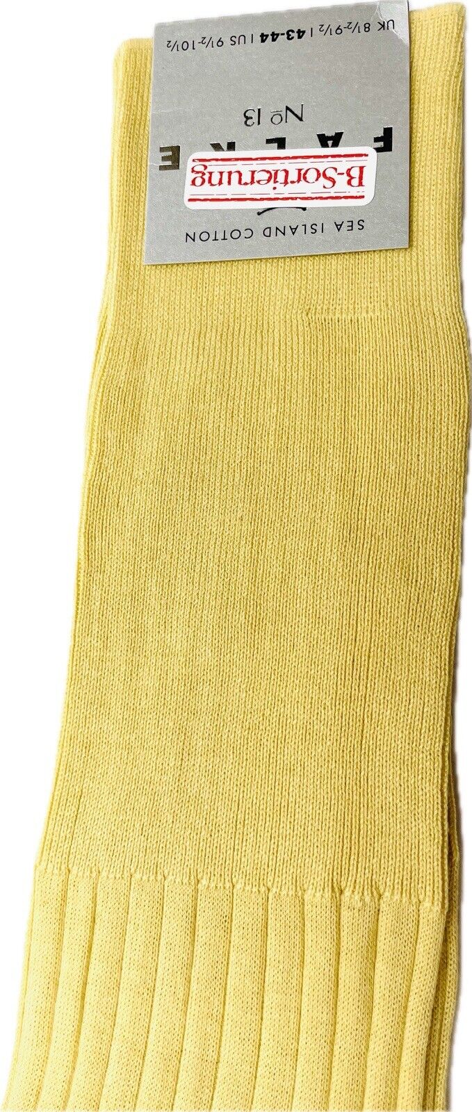 Falke No.13 Socken Gr 43-44 Herren Kniestrümpfe Strümpfe Gelb Sea Island Cotton