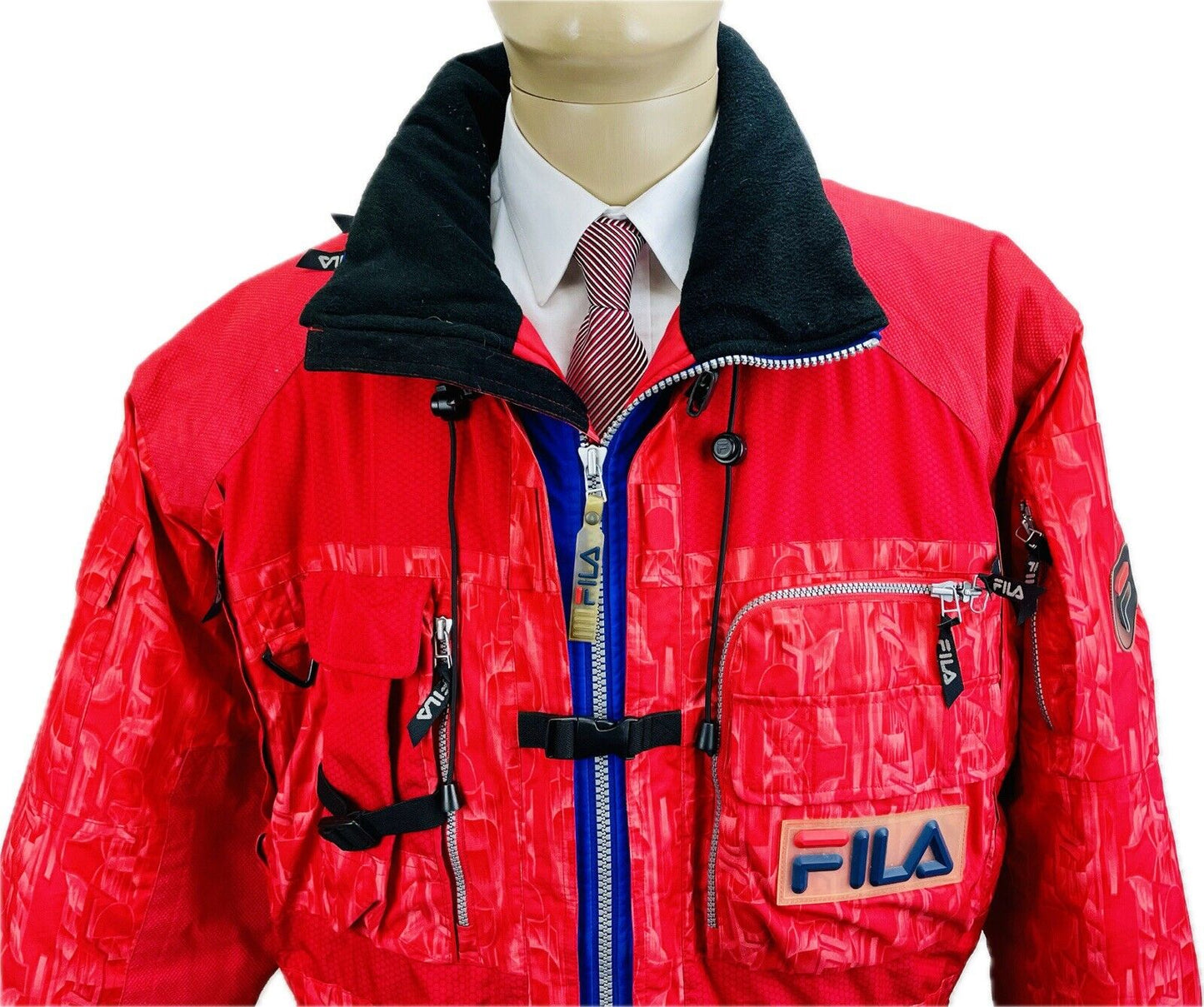 FILA Skijacke 54 XL Ski Team Italia Herren Snowboardjacke Vintage Jacke DSV FISI