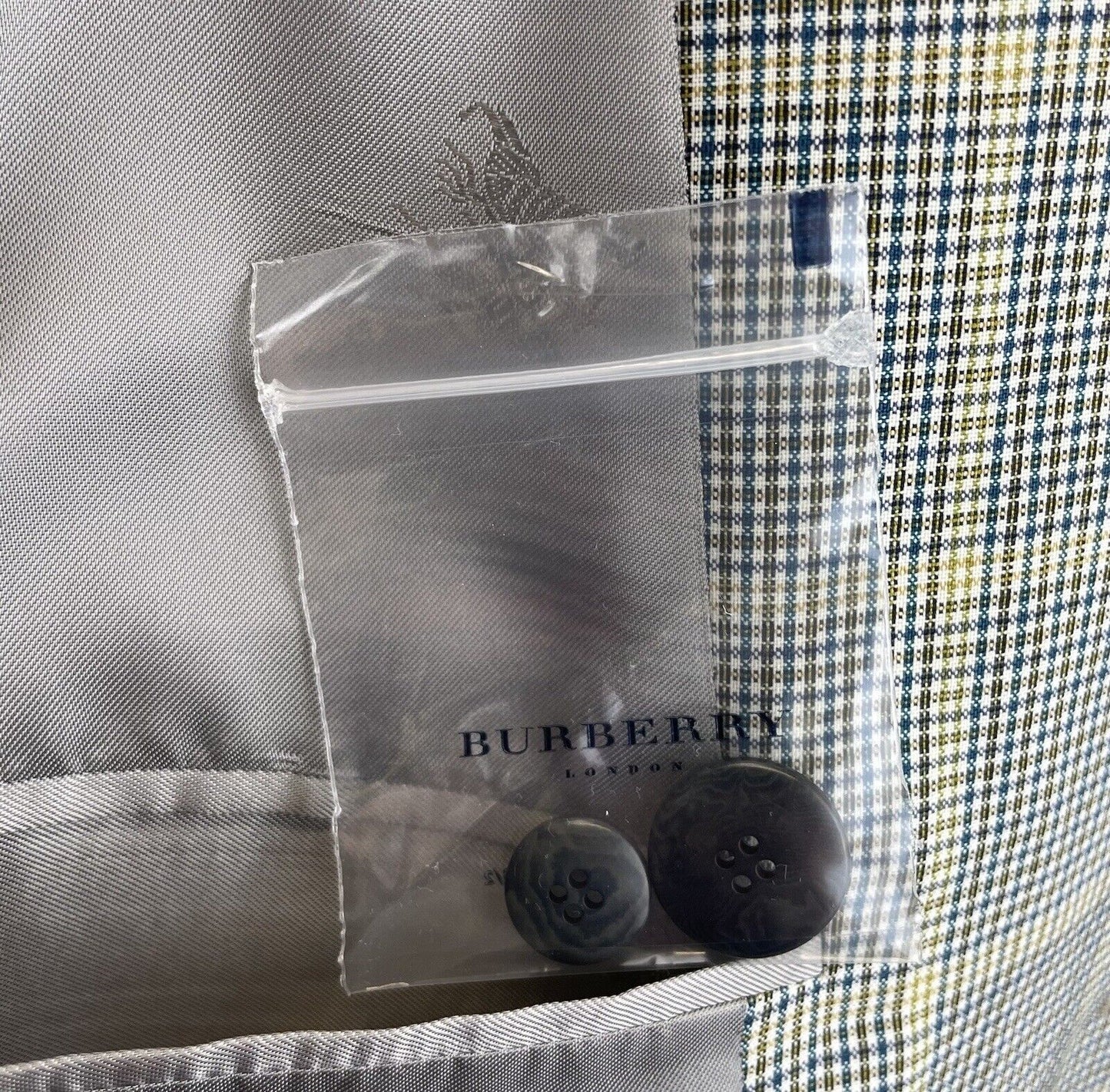 BURBERRY Sakko 50 Herren Jacke Männer Jackett Sakko Anzug Jagd Tweed Kariert Neu