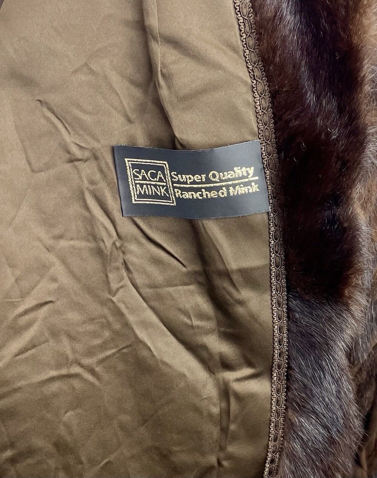 Saga Mink Nerzjacke Gr. 40 M Damen Pelzmantel Echt Pelz Pelzjacke Nerzpelz Nerz