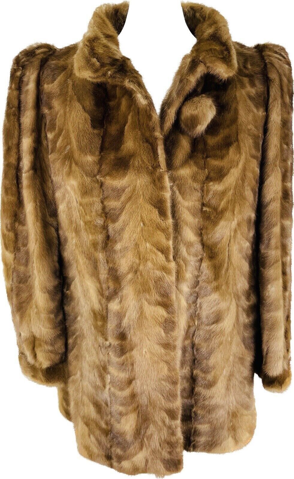 Saga Mink Nerzjacke Gr. 42 L Damen Pelzmantel Echt Pelz Pelzjacke Nerzpelz Nerz