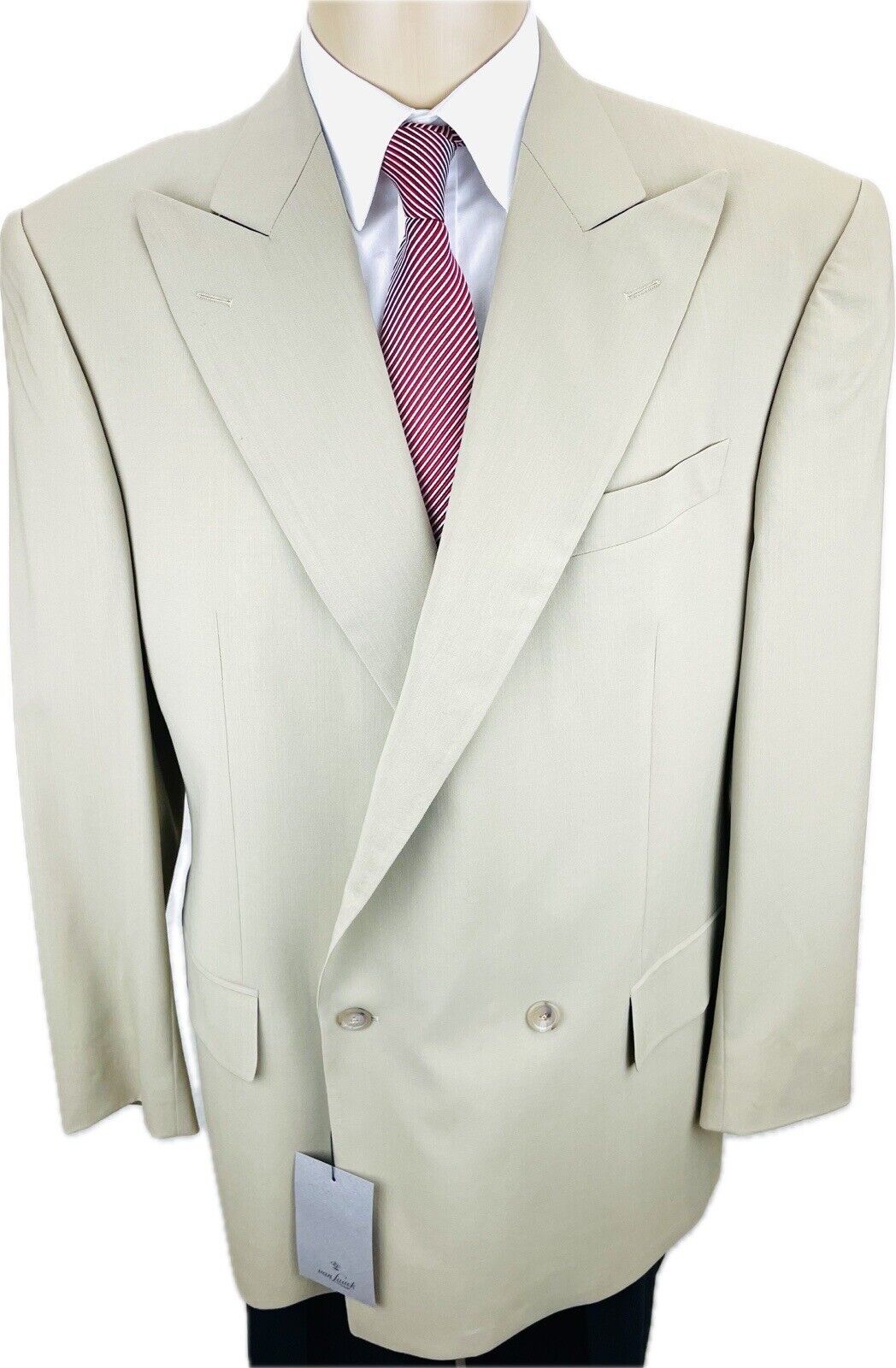 Van Laack Doppelreiher 50 NEU Herren Sakko Jacke Jackett Clubblazer Anzug Beige