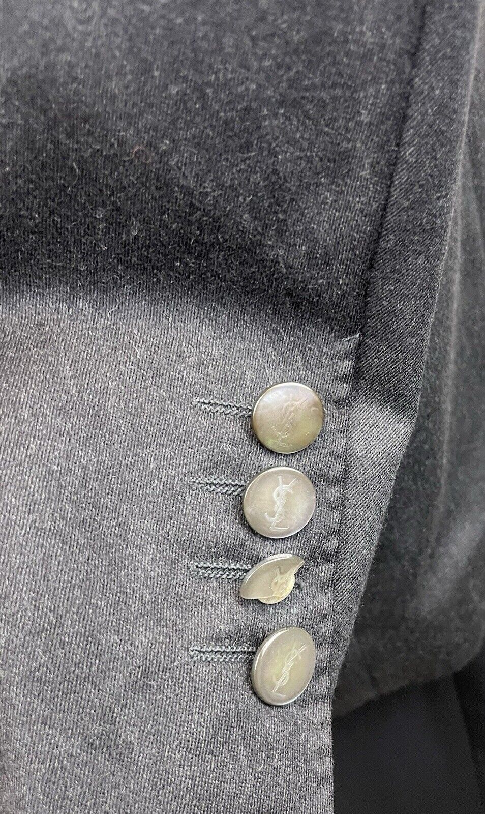 Yves Saint Laurent Sakko 48 Herren Jacke Jackett Anzug Clubblazer Vintage YSL