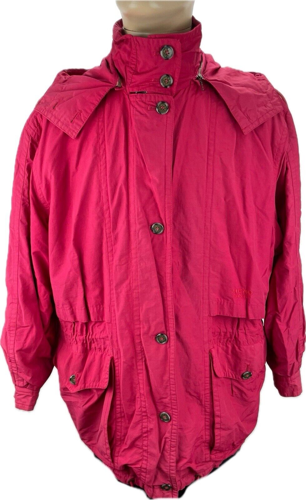 HEAD Jacke M Herren Regenjacke Anorak Männer Jacken Vintage 90s Sportjacke Retro