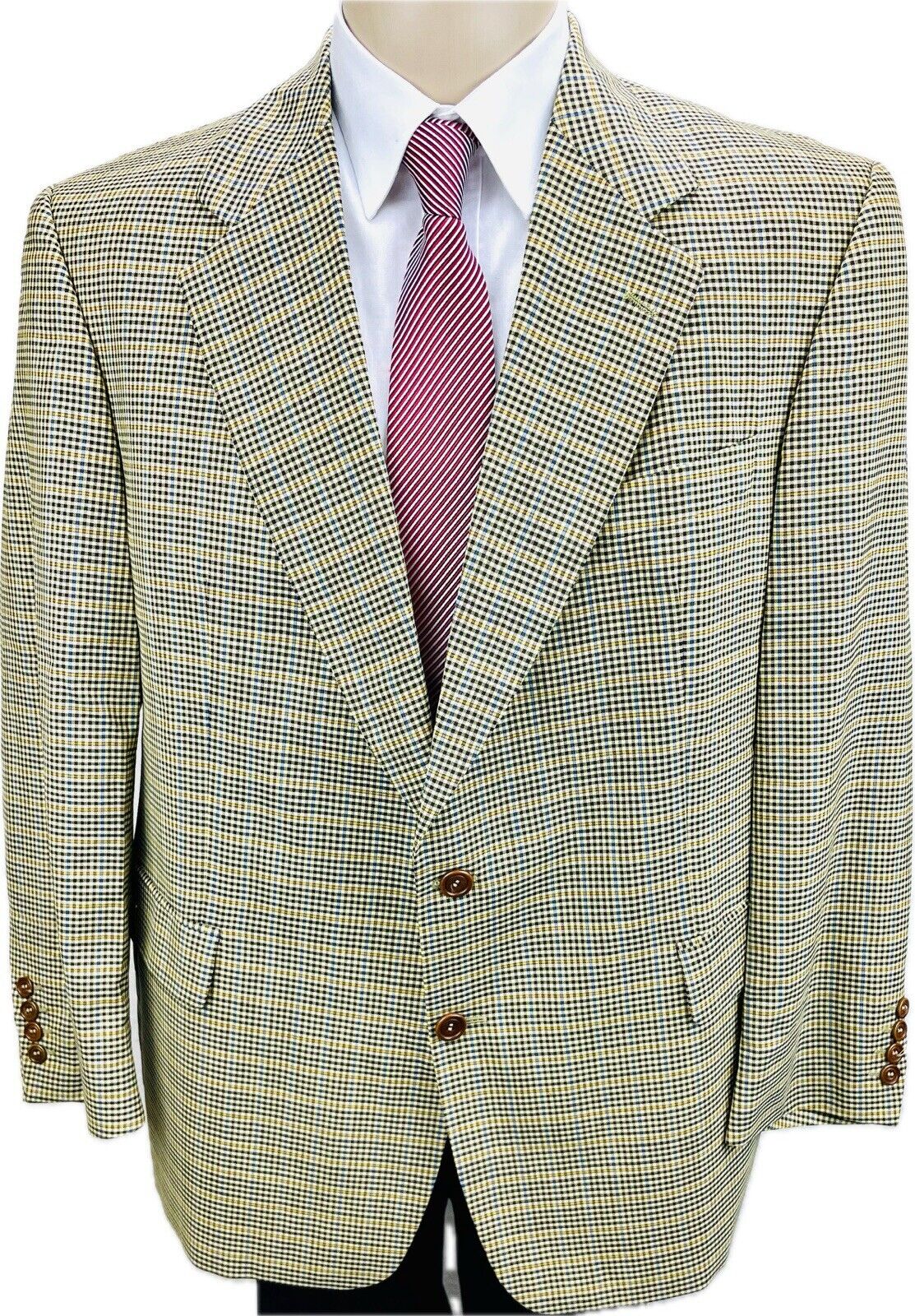 Odermark Sakko 28 Kariert Herren Jacke Jackett Anzug Tweed Vintage