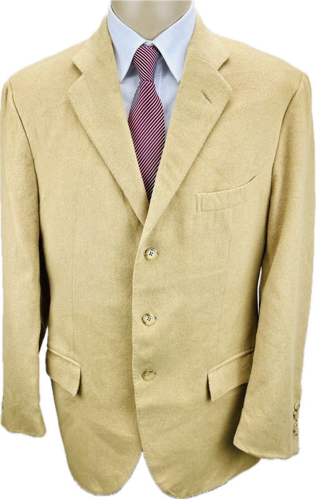 Ralph Lauren Sakko Gr. 52 Kamelhaar Herren Jackett Jacke Anzug Tweed Sakkos