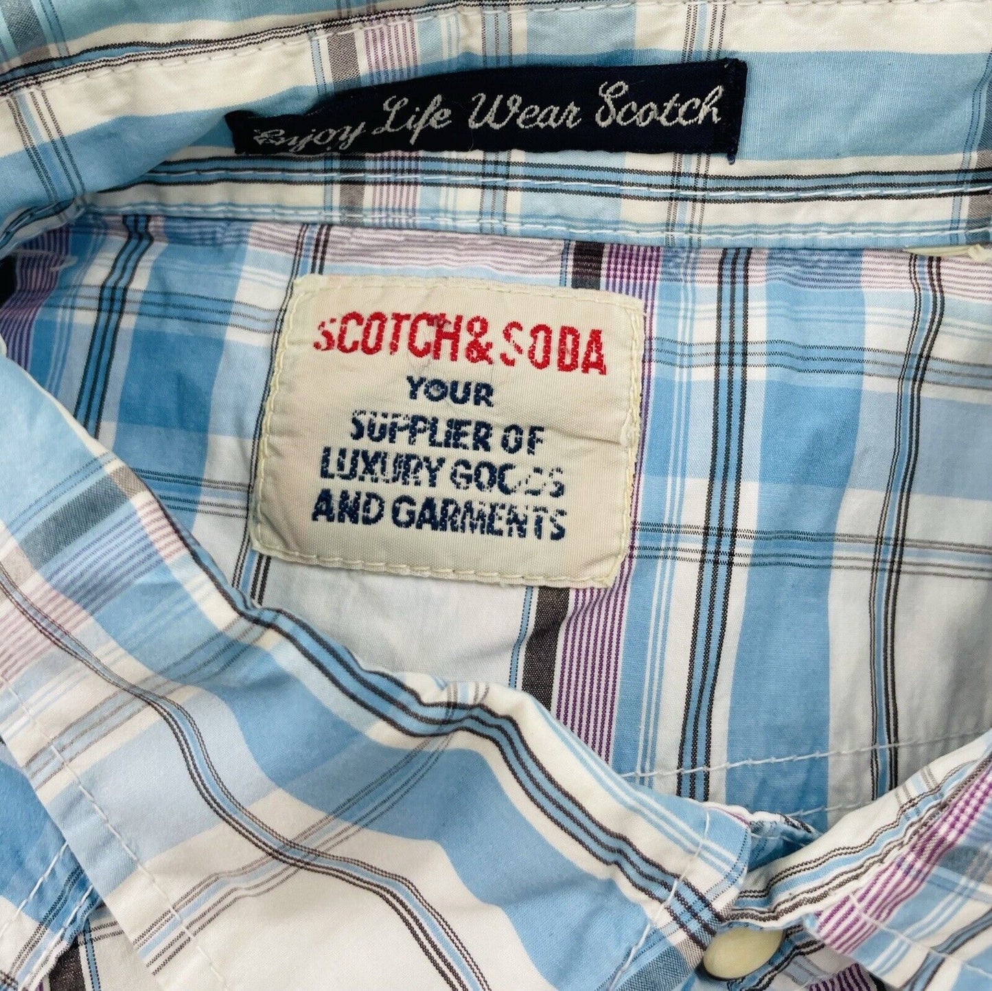 Scotch & Soda Hemd Gr. M Herren Männer Hemden Sweatshirt Poloshirt Kurzarm