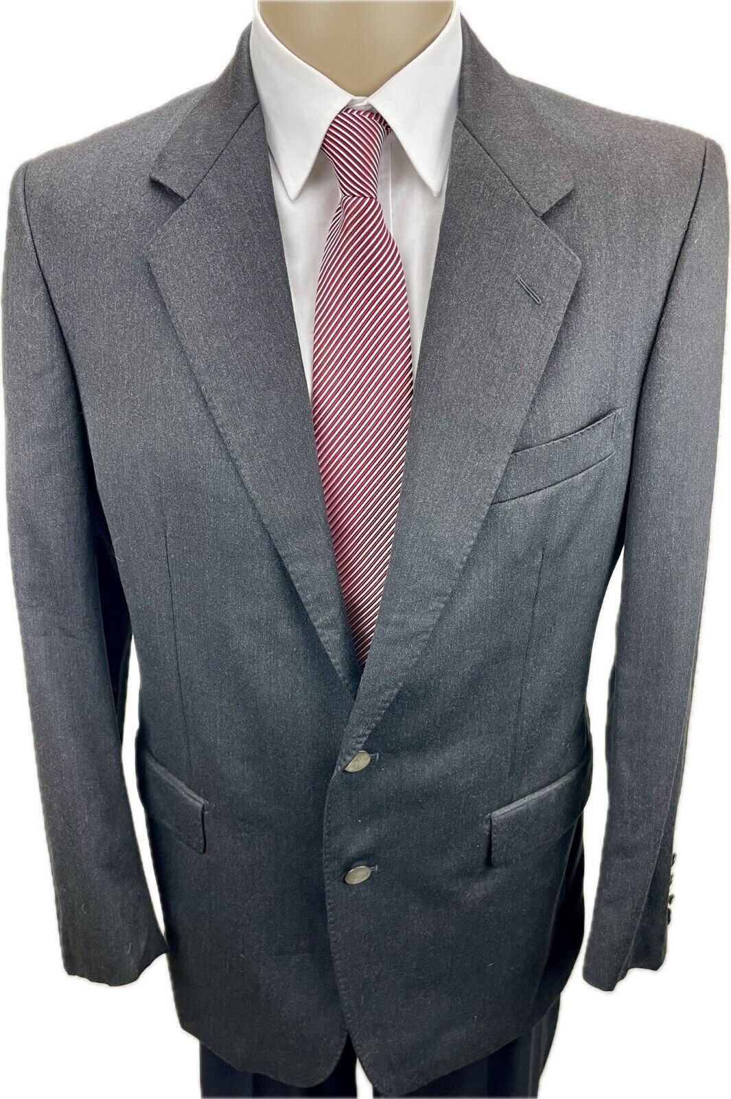 Yves Saint Laurent Sakko 48 Herren Jacke Jackett Anzug Clubblazer Vintage YSL