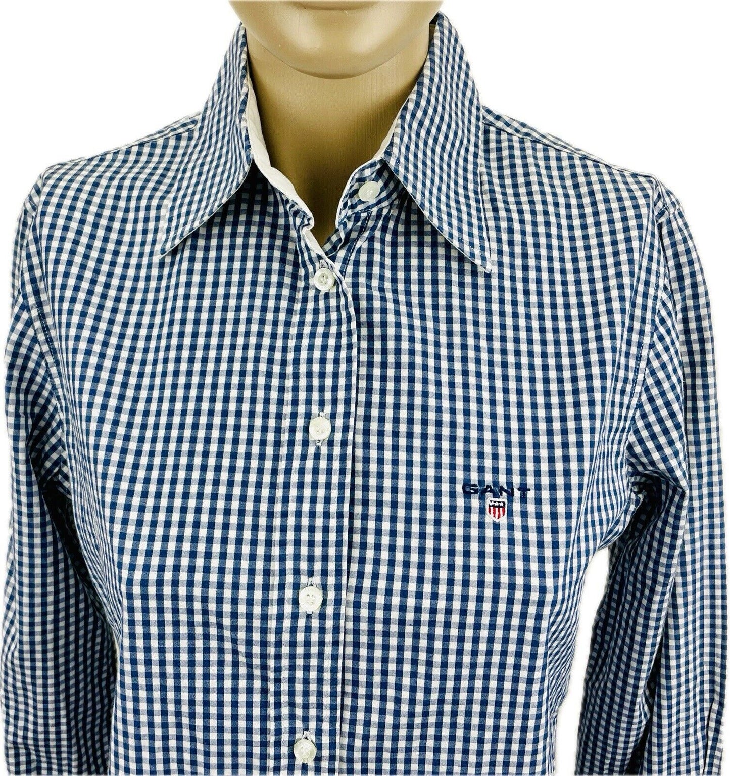 GANT Bluse Gr. M 38 Damen Hemdbluse Sweatshirt Frauen Poloshirt Hemd