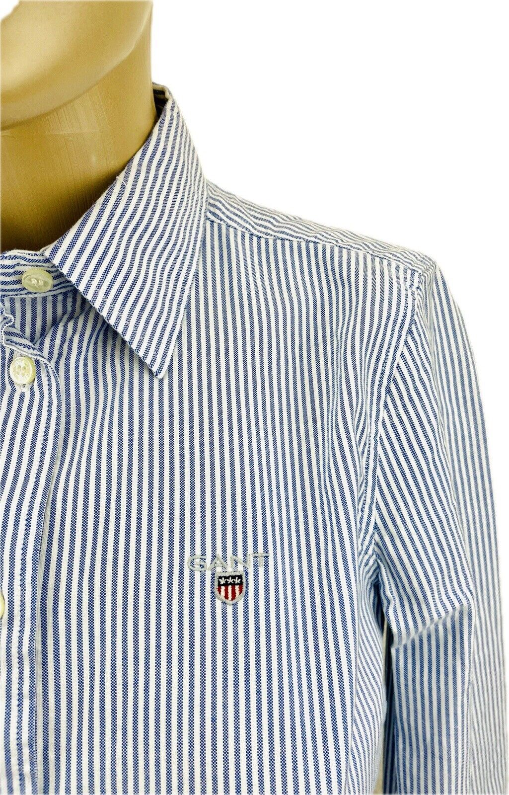GANT Bluse Gr. S 34 Oxford Damen Hemdbluse Sweatshirt Frauen Poloshirt Hemd