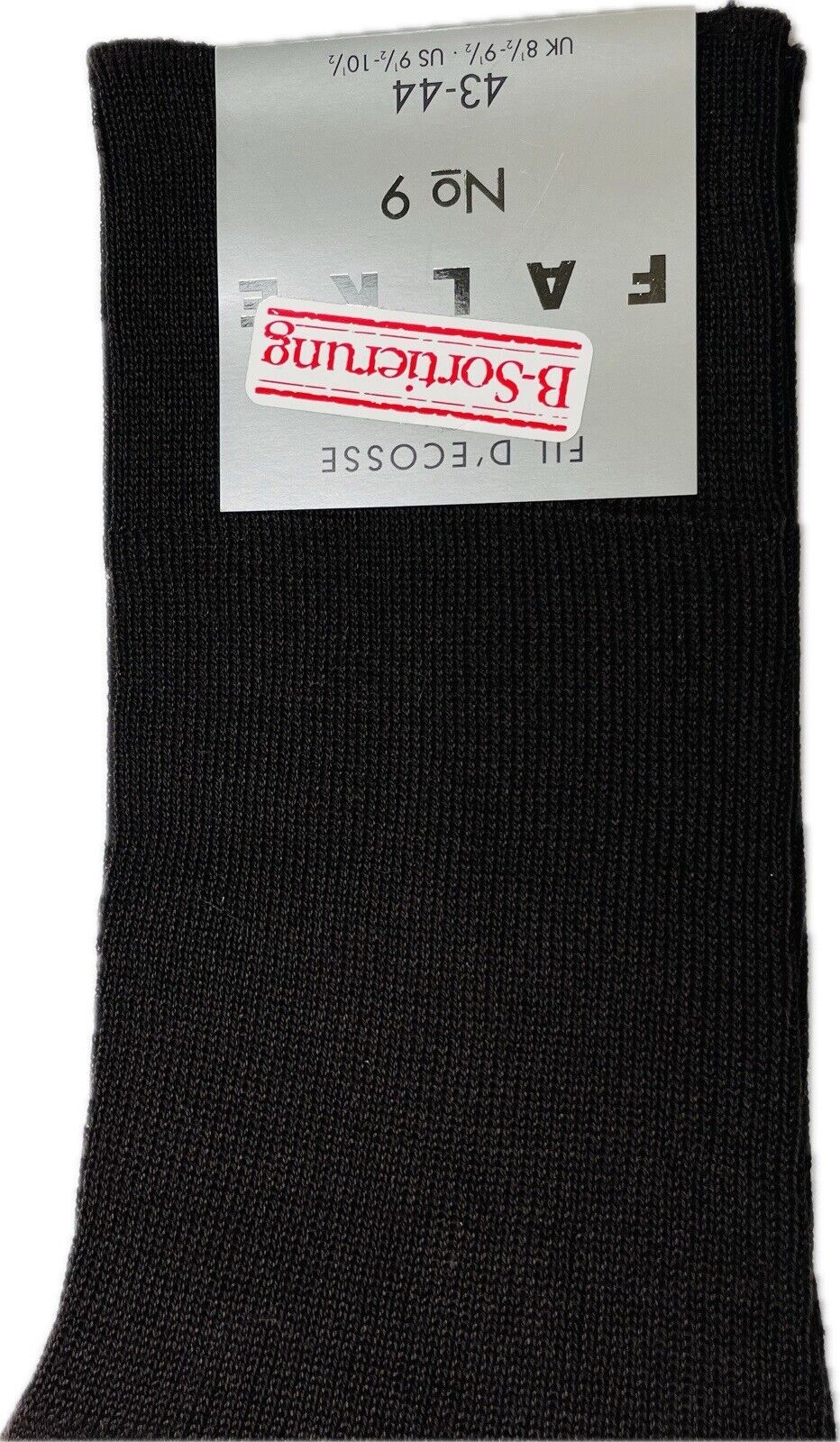 Falke No.9 Socken Gr 43-44 Herren Kniestrümpfe Strümpfe Dunkelbraun FIL D´ECOSSE