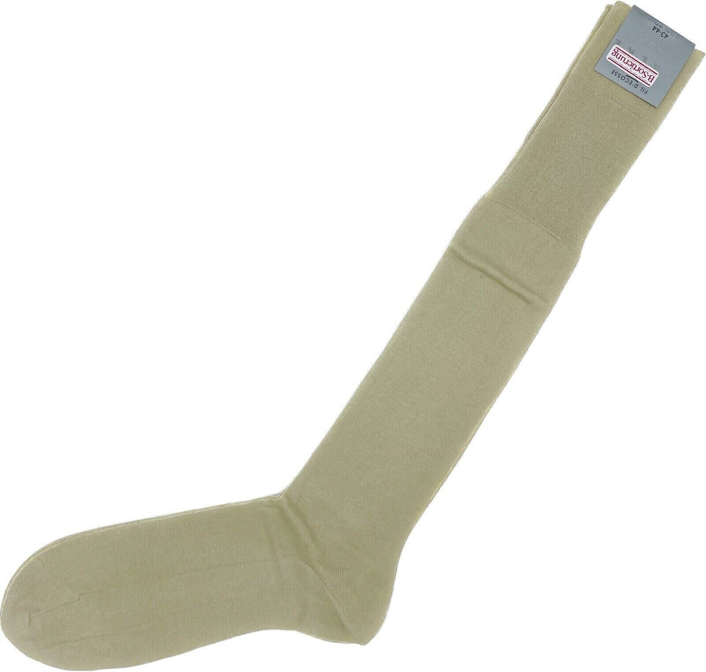 Falke No.9 Socken Gr 43-44 Herren Kniestrümpfe Strümpfe Beige FIL D´ECOSSE