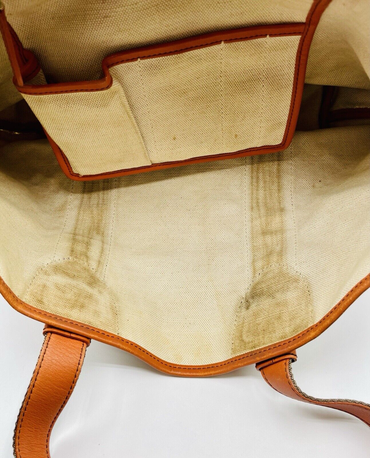 Celine Tote Bag Handtasche Macadam Canvas Damen Taschen Designer Vintage
