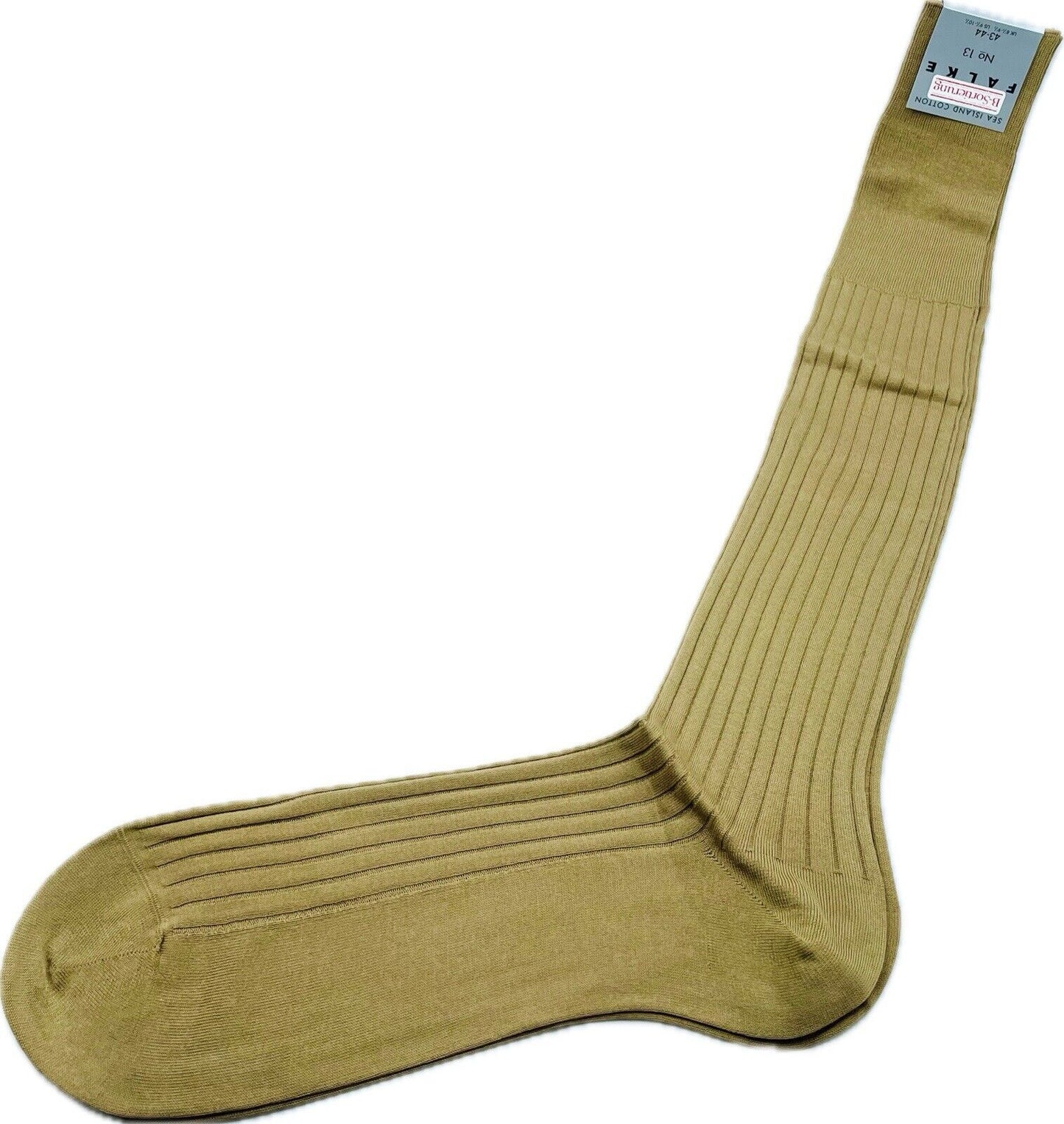 Falke No.13 Socken Gr 43-44 Herren Kniestrümpfe Strümpfe Braun Sea Island Cotton