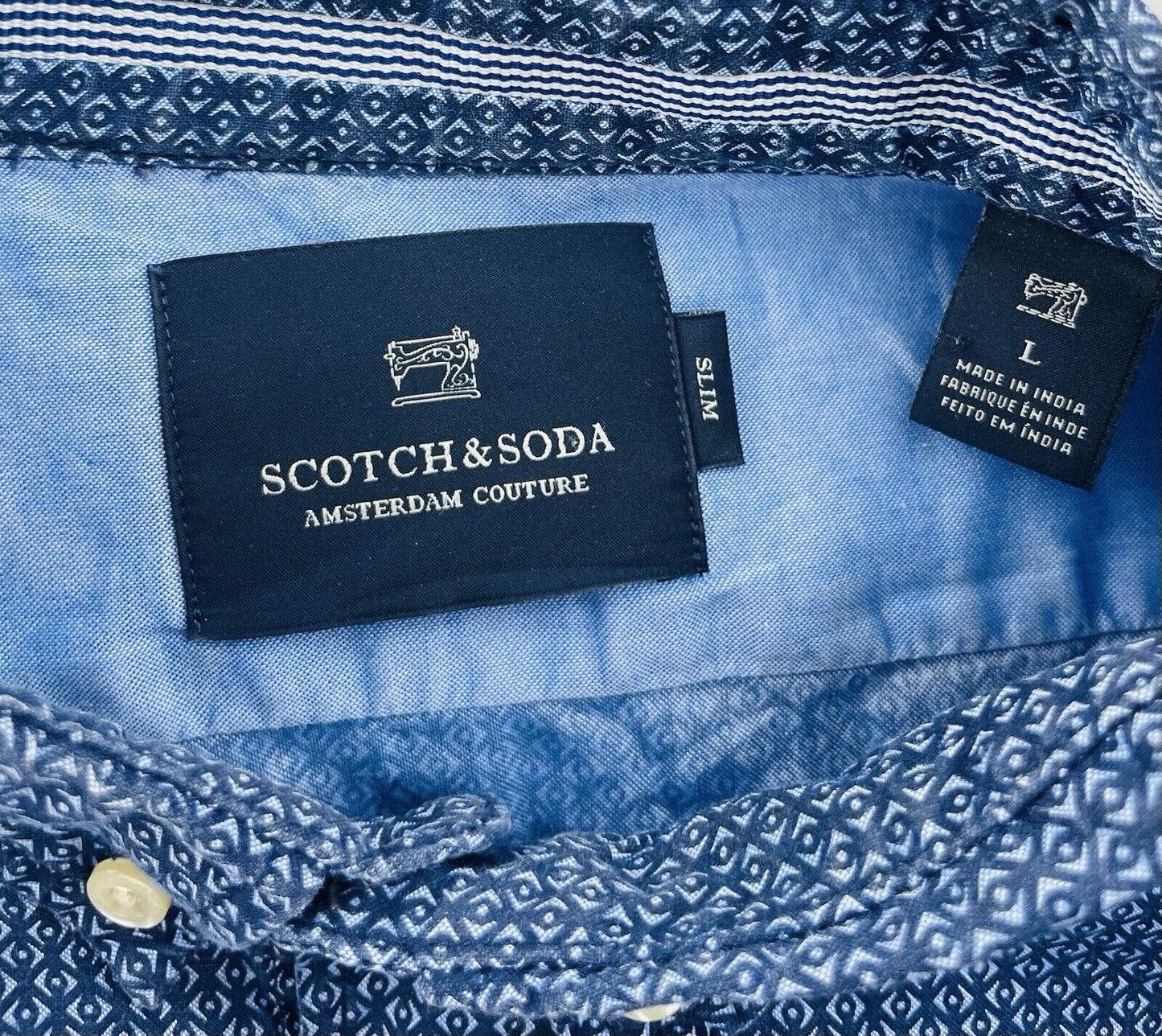 Scotch & Soda Hemd Gr. L Herren Männer Hemden Sommer Sweatshirt Poloshirt USA