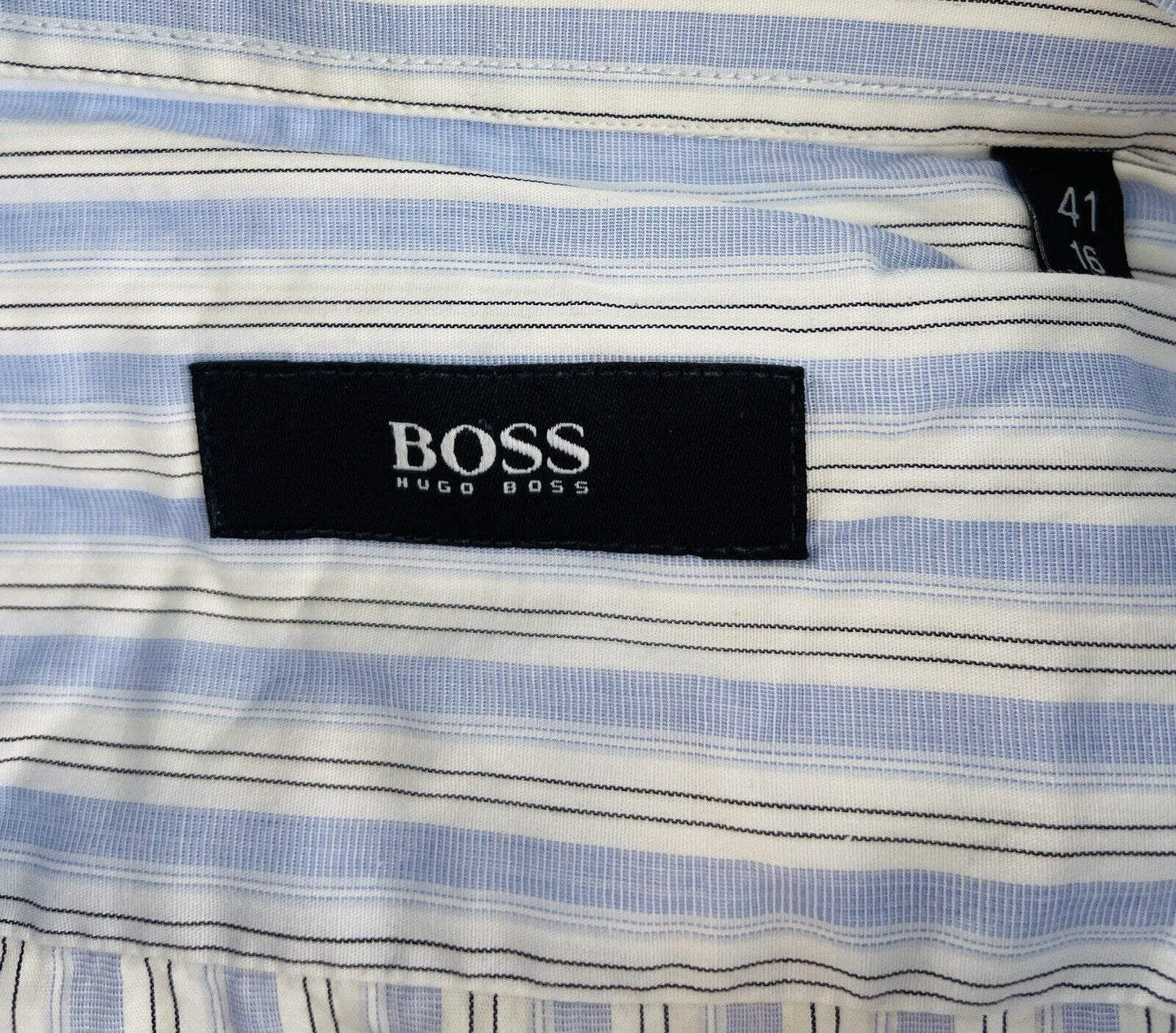 Hugo Boss Hemd Gr. 41 L Herren Hemden Männer Sweatshirt Poloshirt Businesshemd