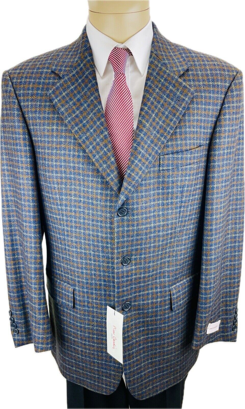 Ermenegildo Zegna Tweedsakko 50 Mohair Herren Jackett Sakko Anzug Kariert Jagd