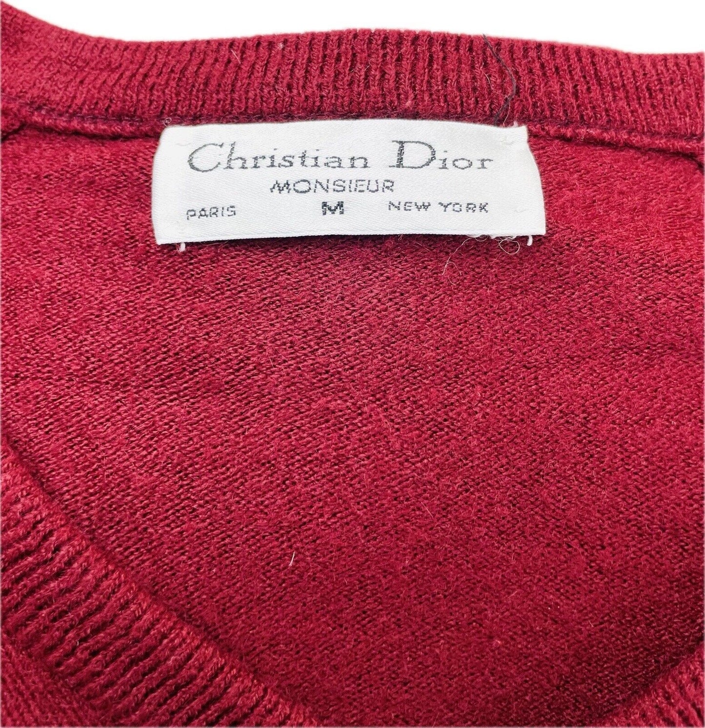 Christian Dior Pullover Gr. M Herren Pulli Männer Sweatshirt Shirt Vintage Polo