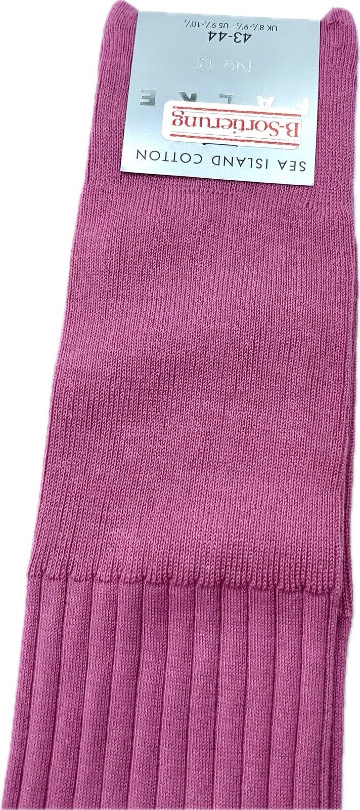 Falke No.13 Socken Gr 43-44 Herren Kniestrümpfe Strümpfe Rosa Sea Island Cotton