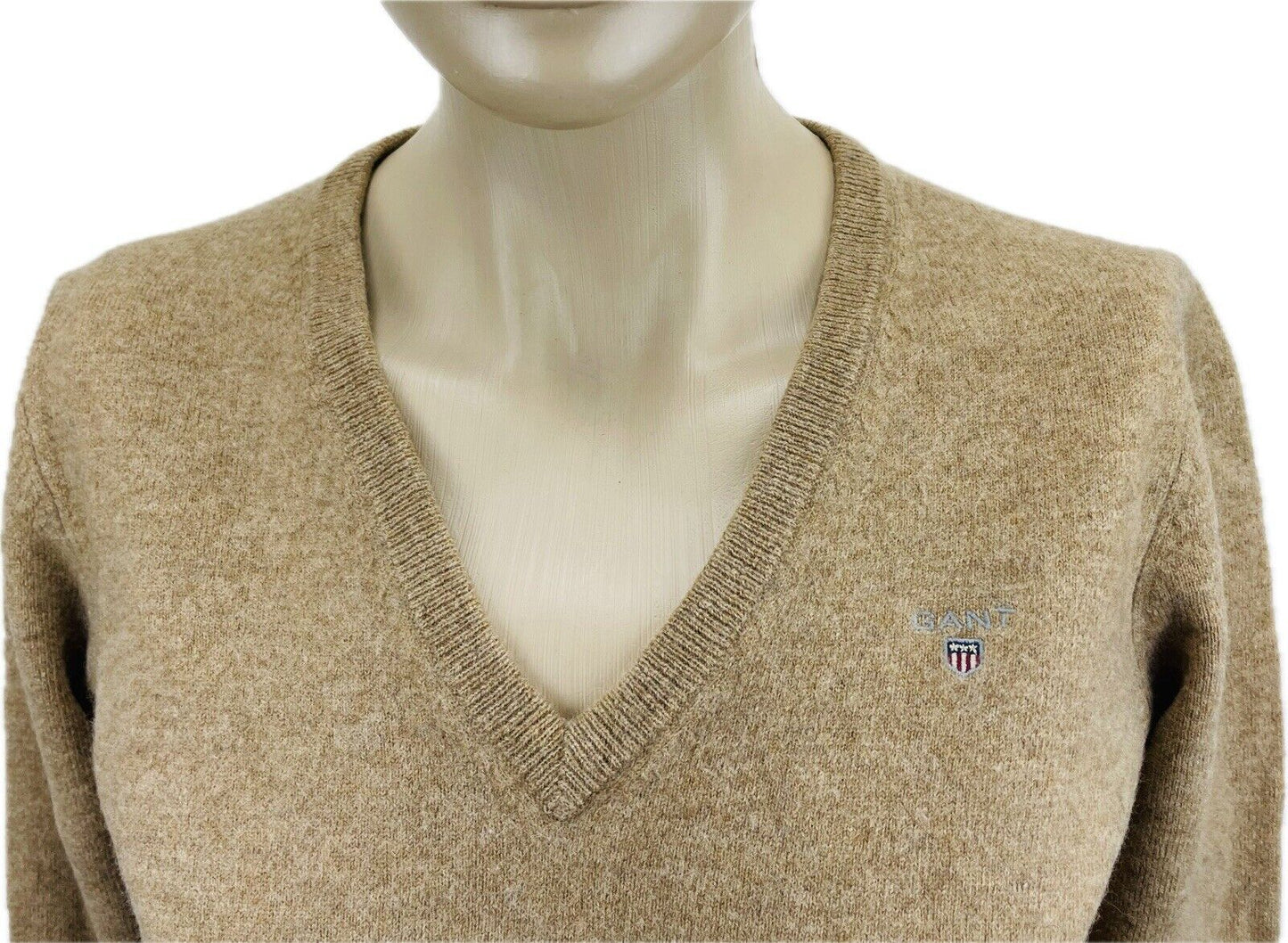 GANT Pullover S Damen Pulli Lammwolle Frauen Pullover Sweater Sweatshirt Winter
