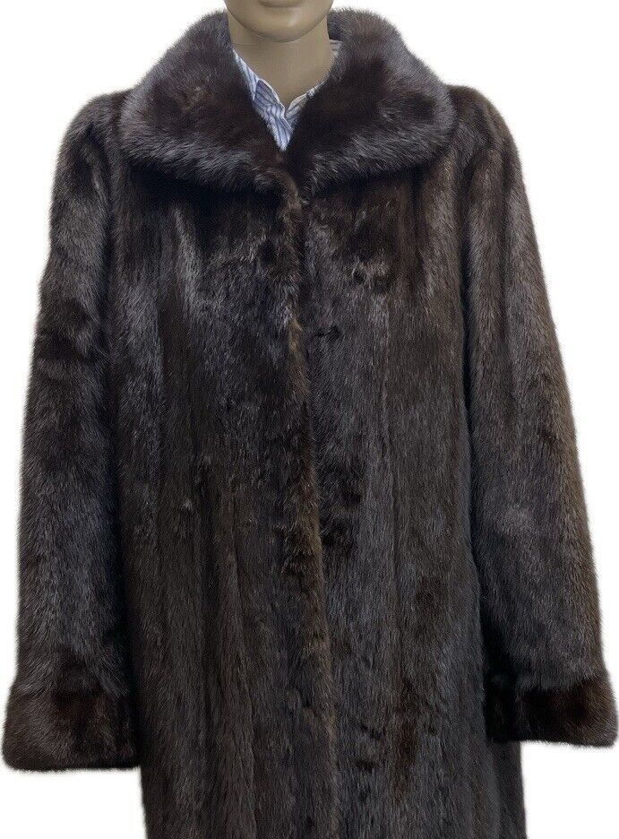 Saga Mink Nerzmantel Gr. 38 M Damen Pelzmantel Echt Pelz Nerzpelzmantel Nerz
