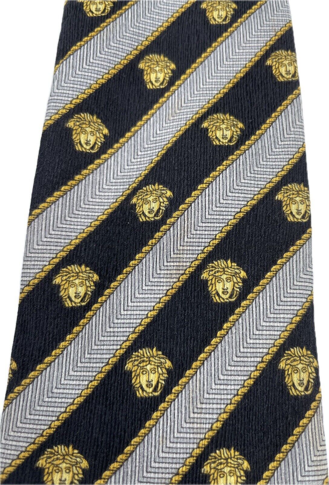 Versace Seidenkrawatte Herren Krawatten Binder Schlips Vintage Seide Retro