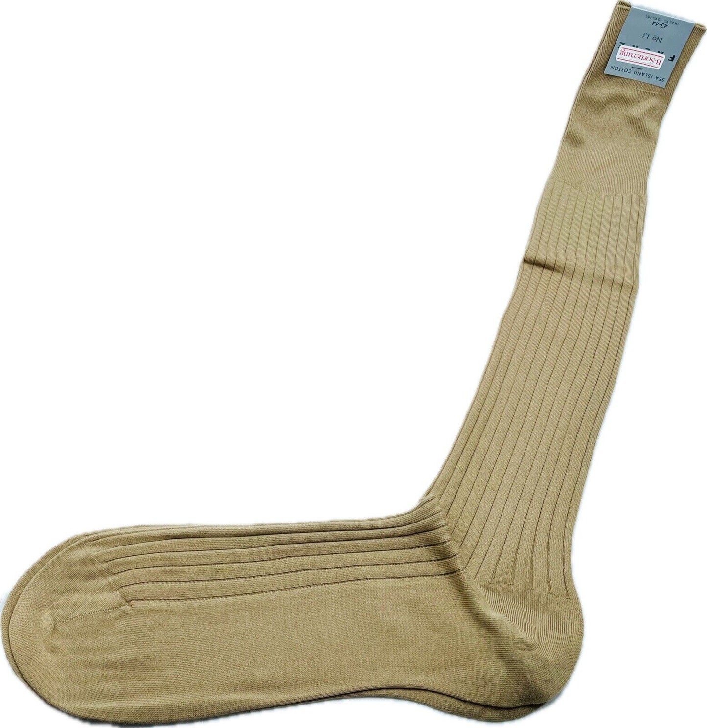 Falke No.13 Socken Gr 43-44 Herren Kniestrümpfe Strümpfe Braun Sea Island Cotton