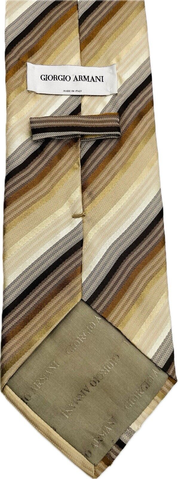 Giorgio Armani Seidenkrawatte Muscheln Maritim Herren Krawatten Vintage Tie