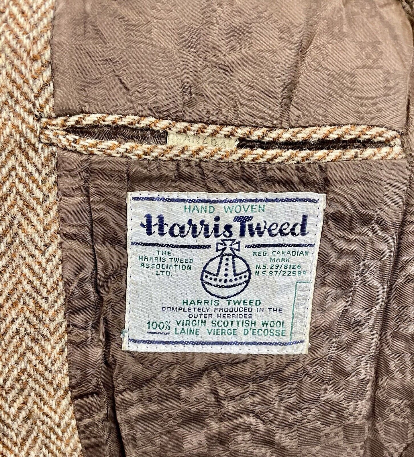 Harris Tweed Tweedsakko 25 Herren Jackett Jacke Anzug Sakkos Jagd Vintage 48