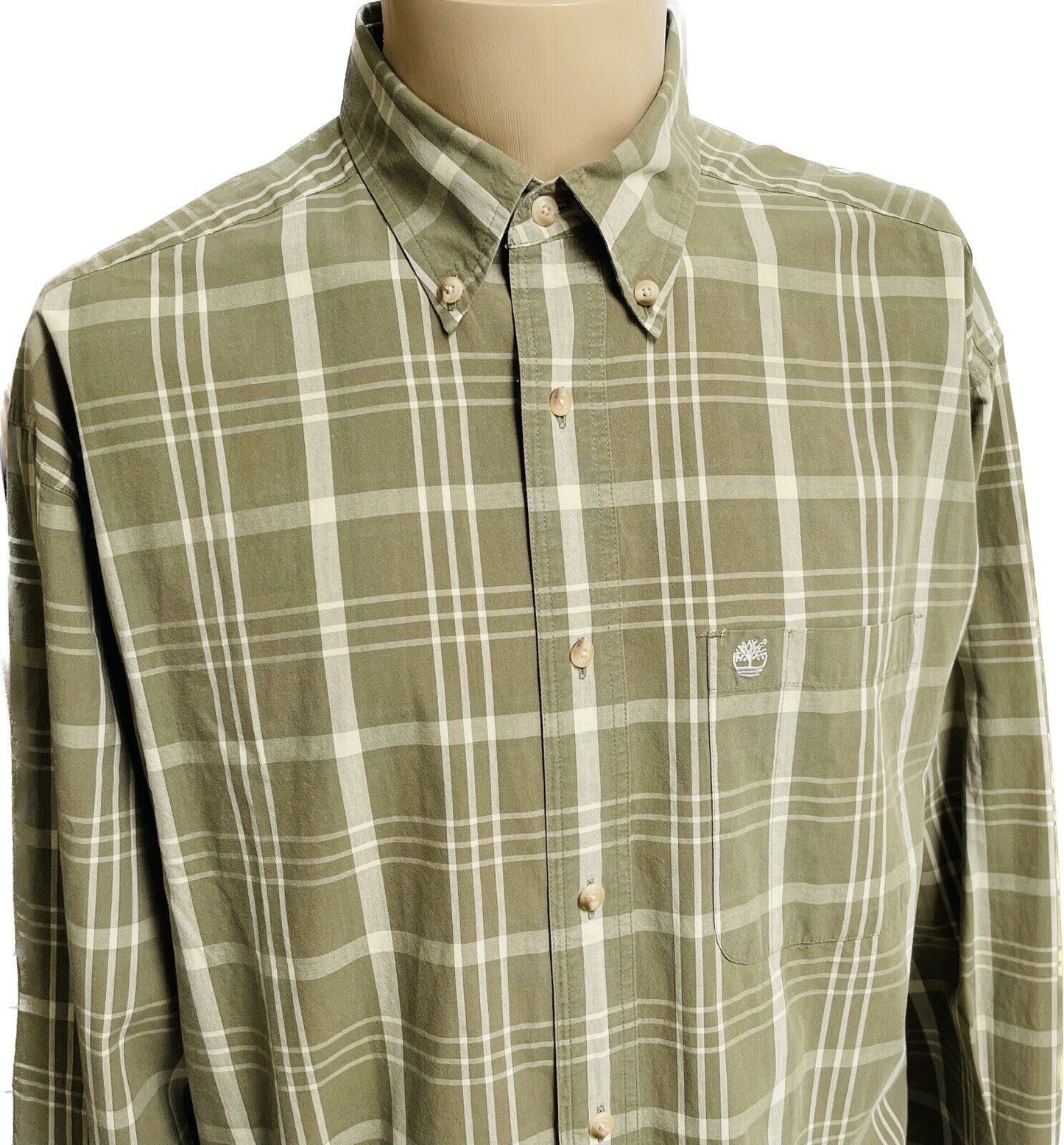 Timberland Hemd Gr. L Herren Hemden Männer Sweatshirt Poloshirt Outdoor Vintage