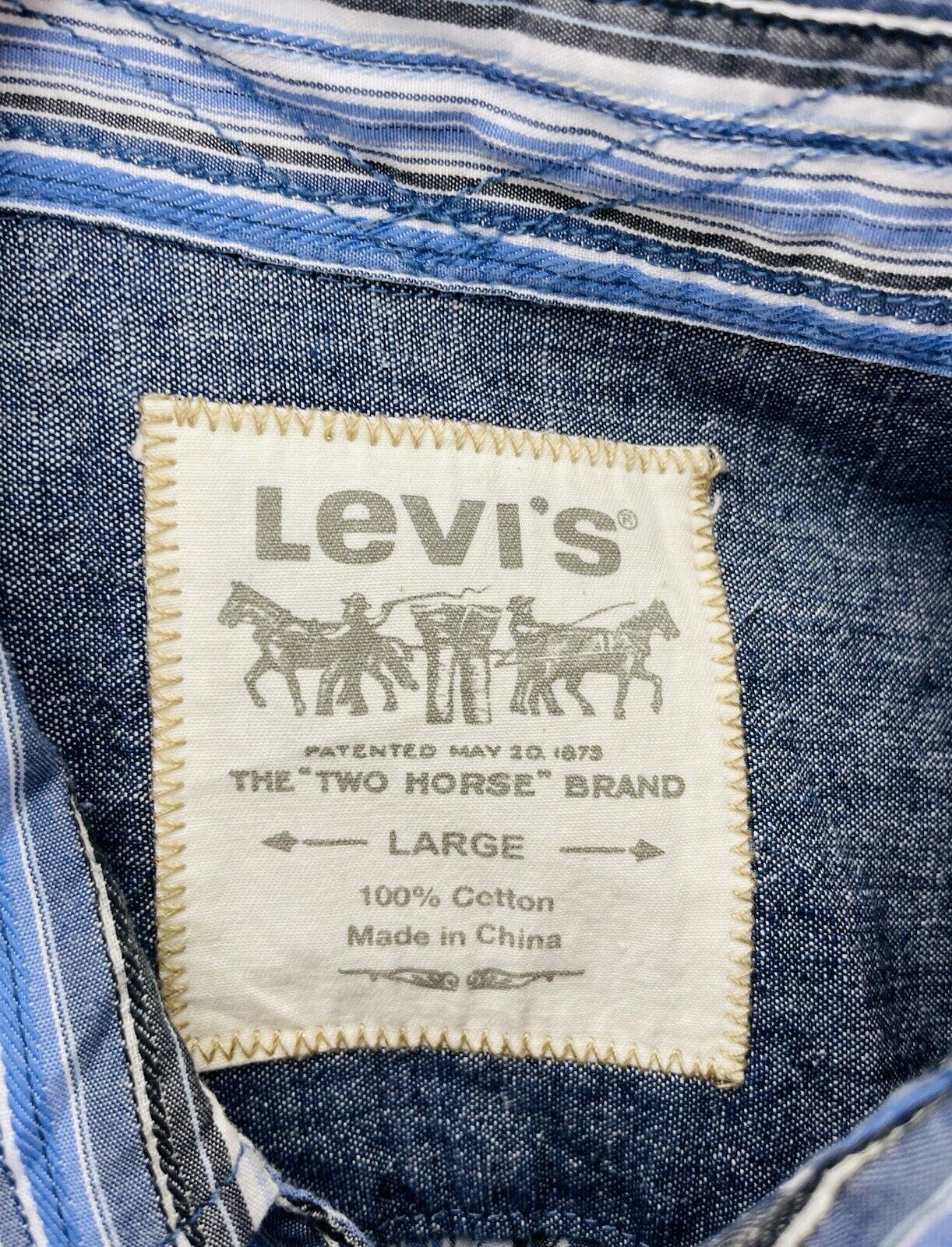 Levi’s Hemd L Herren Hemden Sweatshirt Freizeithemd Vintage USA Jeans Retro Y2K