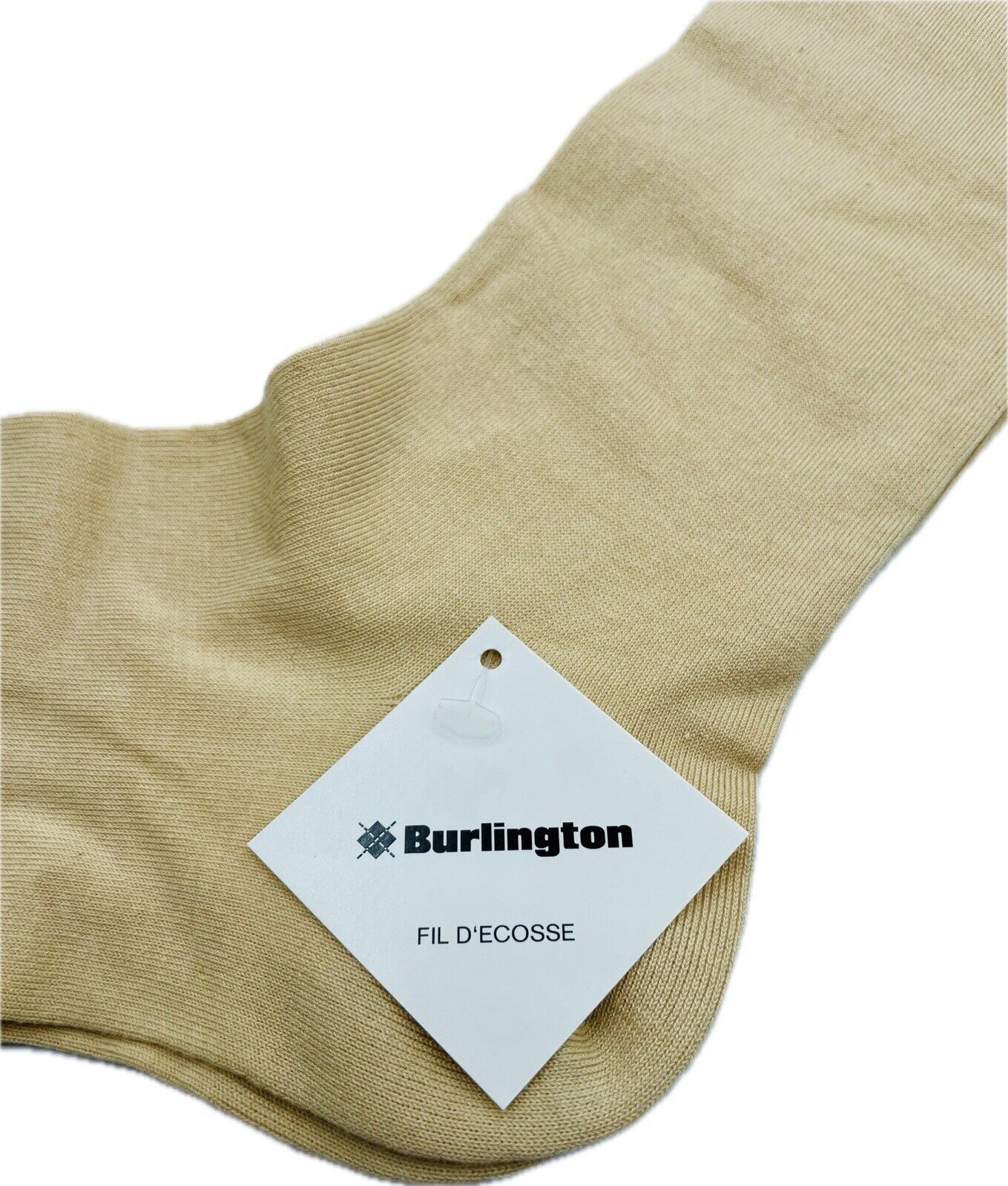 Burlington Socken Gr 40-46 Herren Kniestrümpfe Strümpfe Beige Sea Island Cotton