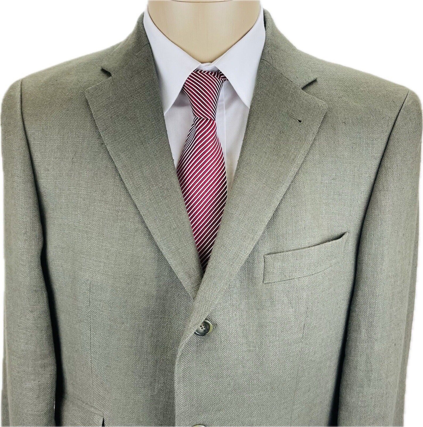 Eduard Dressler Leinensakko 50 Herren Sakko Jackett Jacke Anzug Jagd Blazer