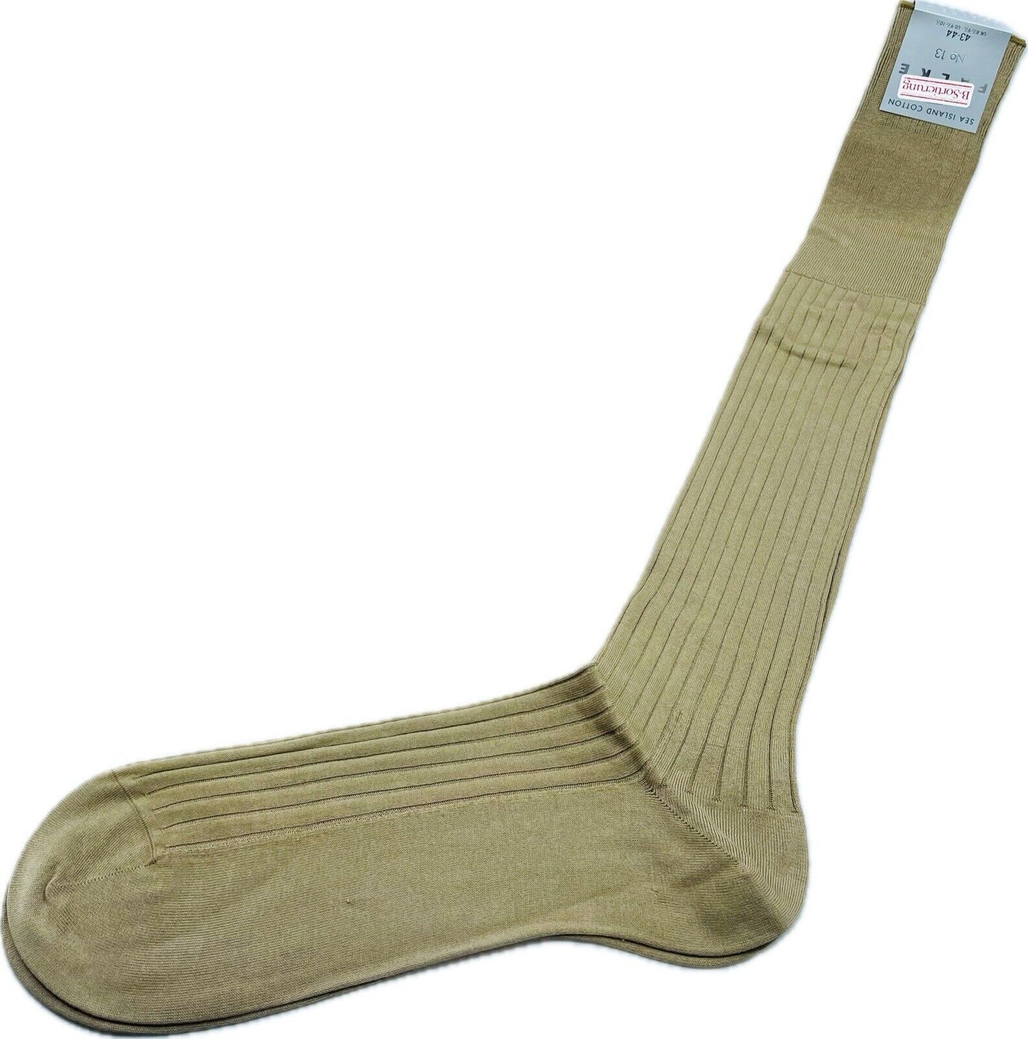 Falke No.13 Socken Gr 43-44 Herren Kniestrümpfe Strümpfe Braun Sea Island Cotton