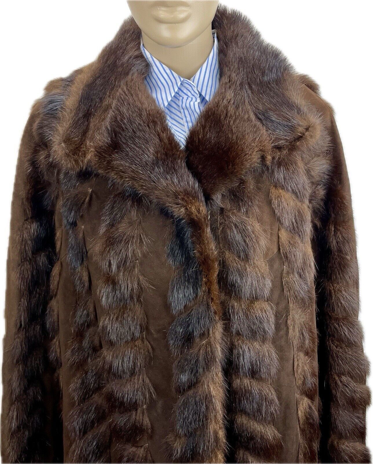 Saga Mink Nerzjacke Gr. 40 M Damen Pelzmantel Echt Pelz Pelzjacke Nerzpelz Nerz