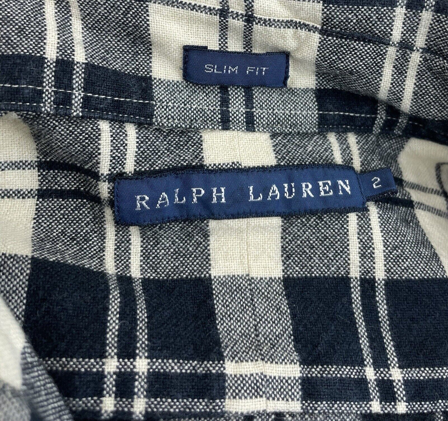 Ralph Lauren Flanellbluse Gr. XS 2 Damen Hemdbluse Sweatshirt Bluse Wolle Polo