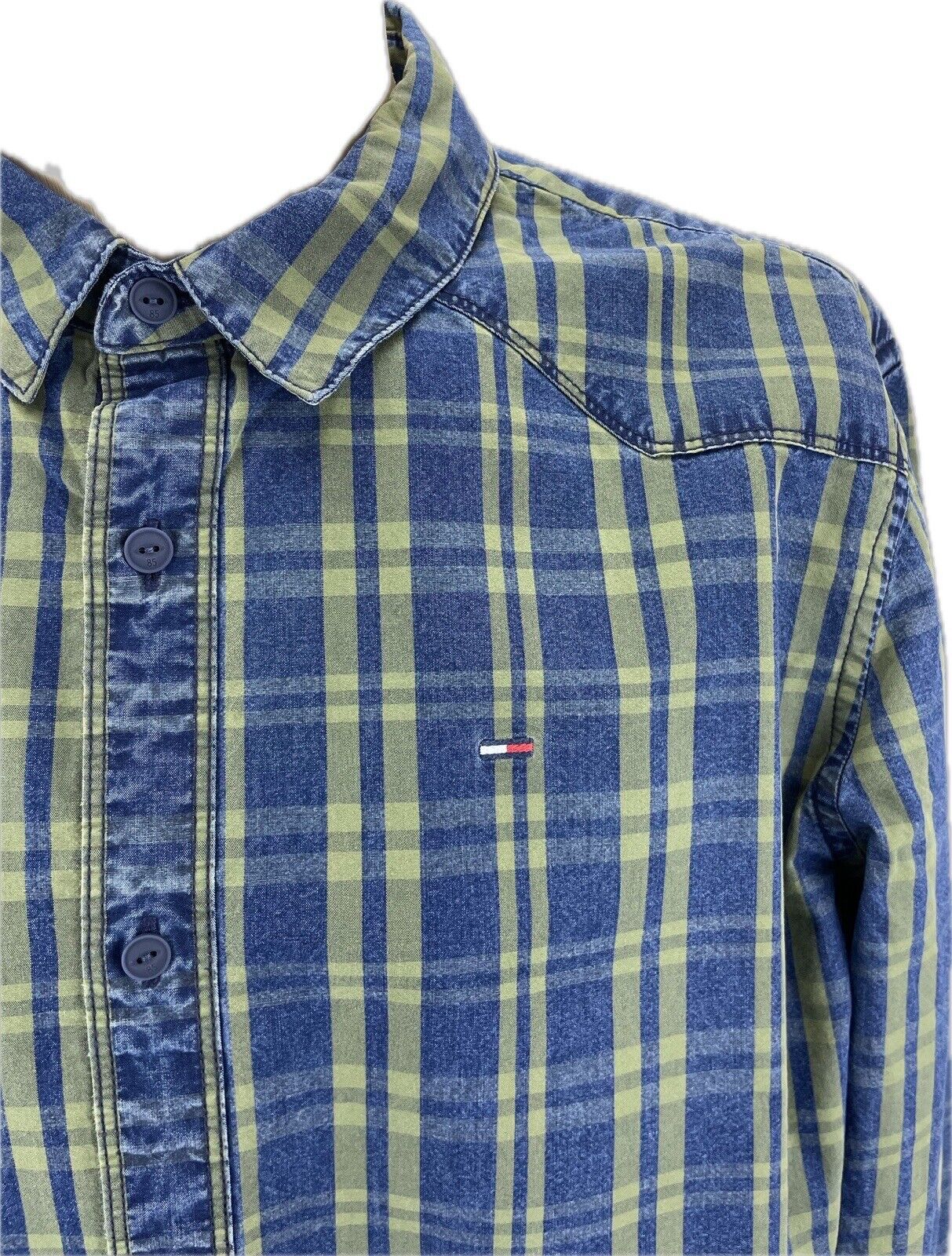 Tommy Hilfiger Hemd XL Herren Hemden Sweatshirt Poloshirt Freizeithemd Denim
