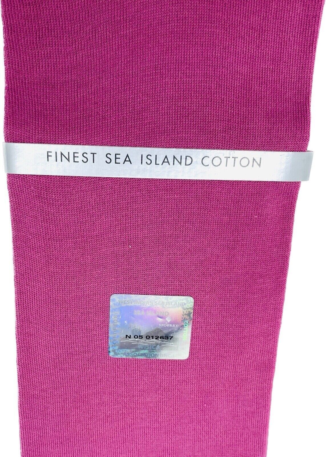Falke No.12 Socken Gr 43-44 Herren Kniestrümpfe Strümpfe Rosa Sea Island Cotton