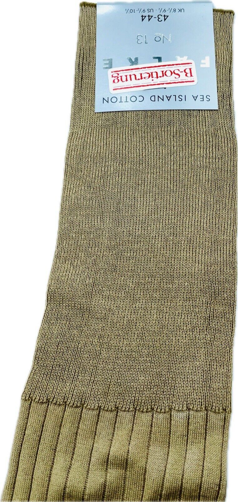Falke No.13 Socken Gr 43-44 Herren Kniestrümpfe Strümpfe Braun Sea Island Cotton