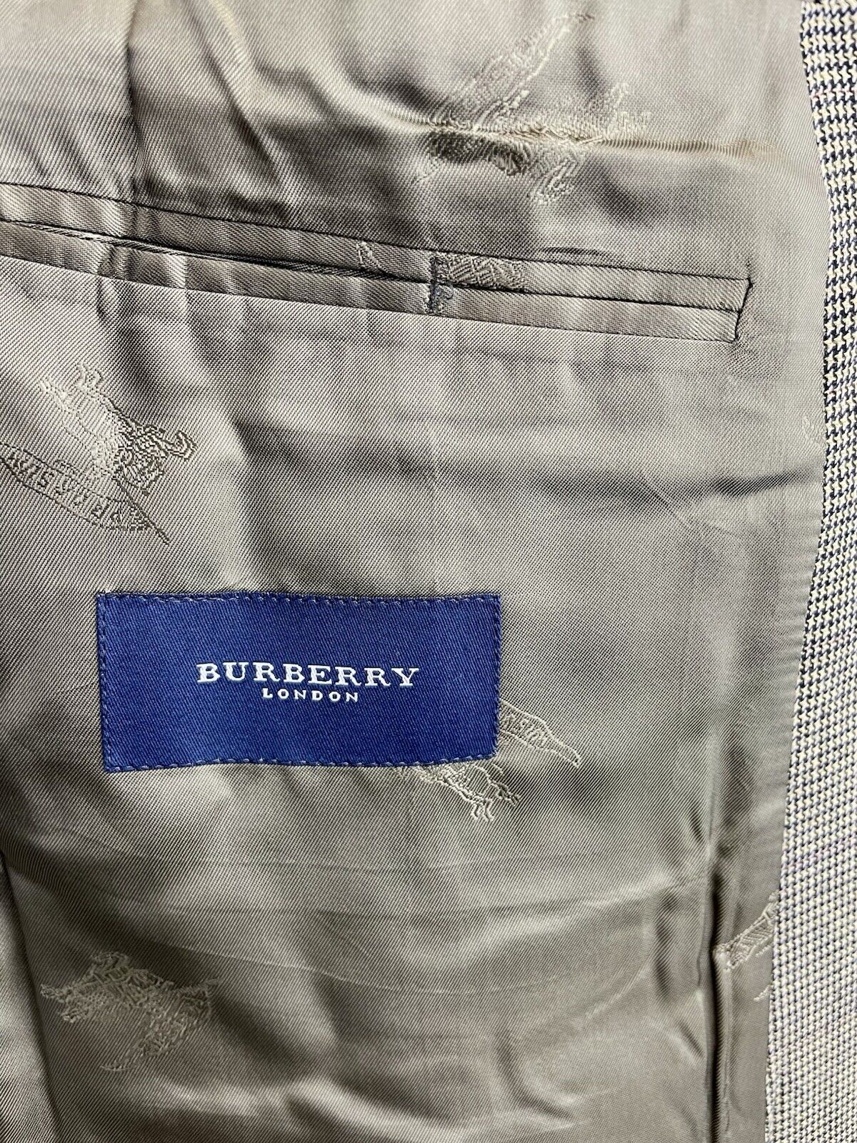 BURBERRY Sakko 28 Kariert Herren Jacke Jackett Sakko Anzug Jagd Tweed Vintage