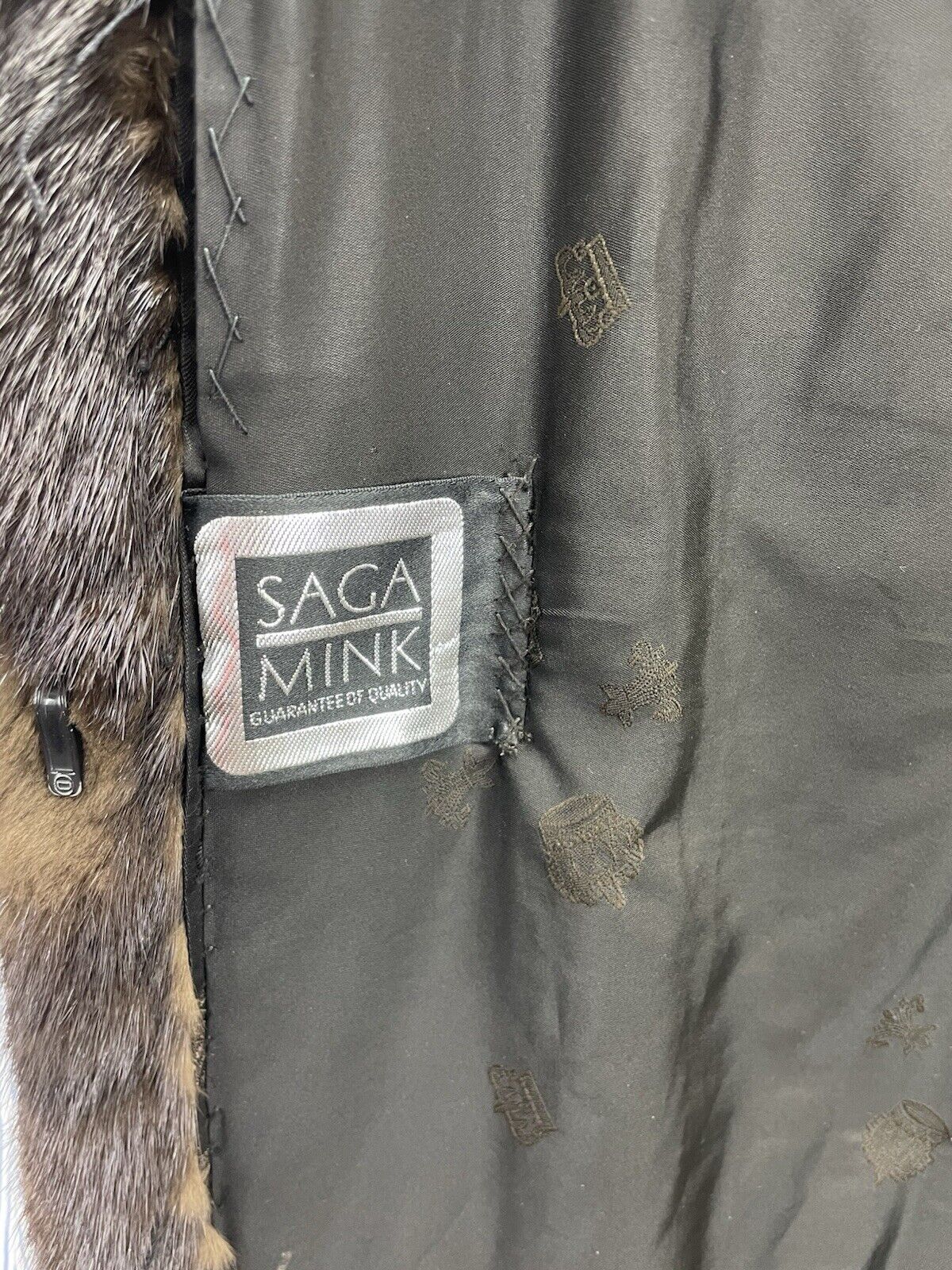 Saga Mink Nerzmantel Gr. 38 M Damen Pelzmantel Echt Pelz Nerzpelzmantel Nerz