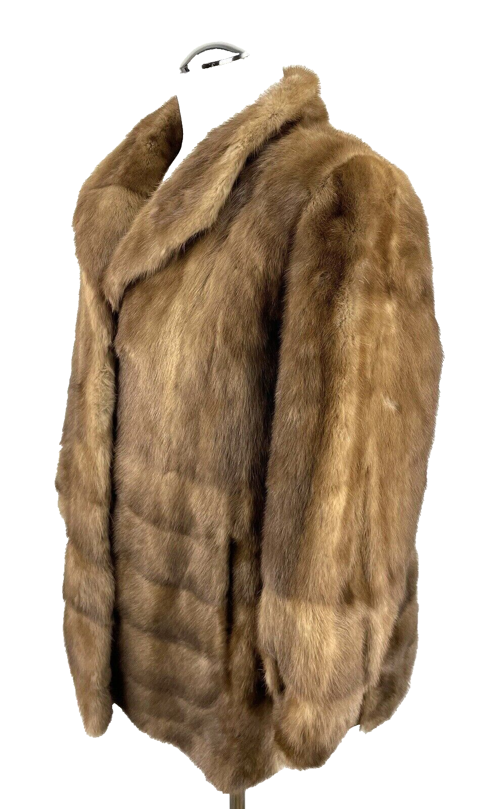 Saga Mink Nerzjacke Gr. 42 L Damen Pelzmantel Echt Pelz Pelzjacke Nerzpelz Nerz