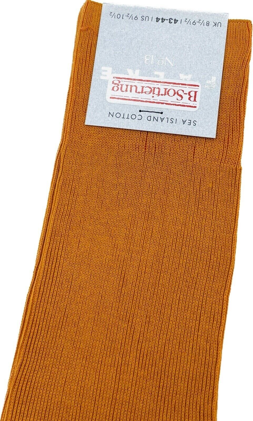 Falke No.13 Socken 43-44 Herren Kniestrümpfe Strümpfe Orange Sea Island Cotton