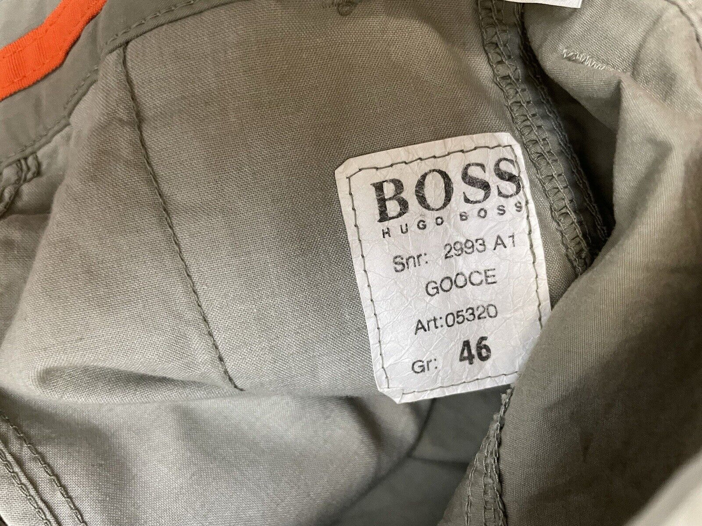 Hugo Boss Chino Gr. 46 Herren Hose Männer Hosen Jeans Orange Sommer Cargo