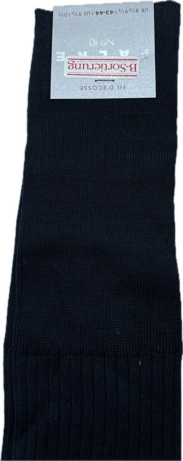 Falke No.10 Socken Gr. 43-44 Herren Kniestrümpfe Strümpfe Schwarz FIL D´ECOSSE