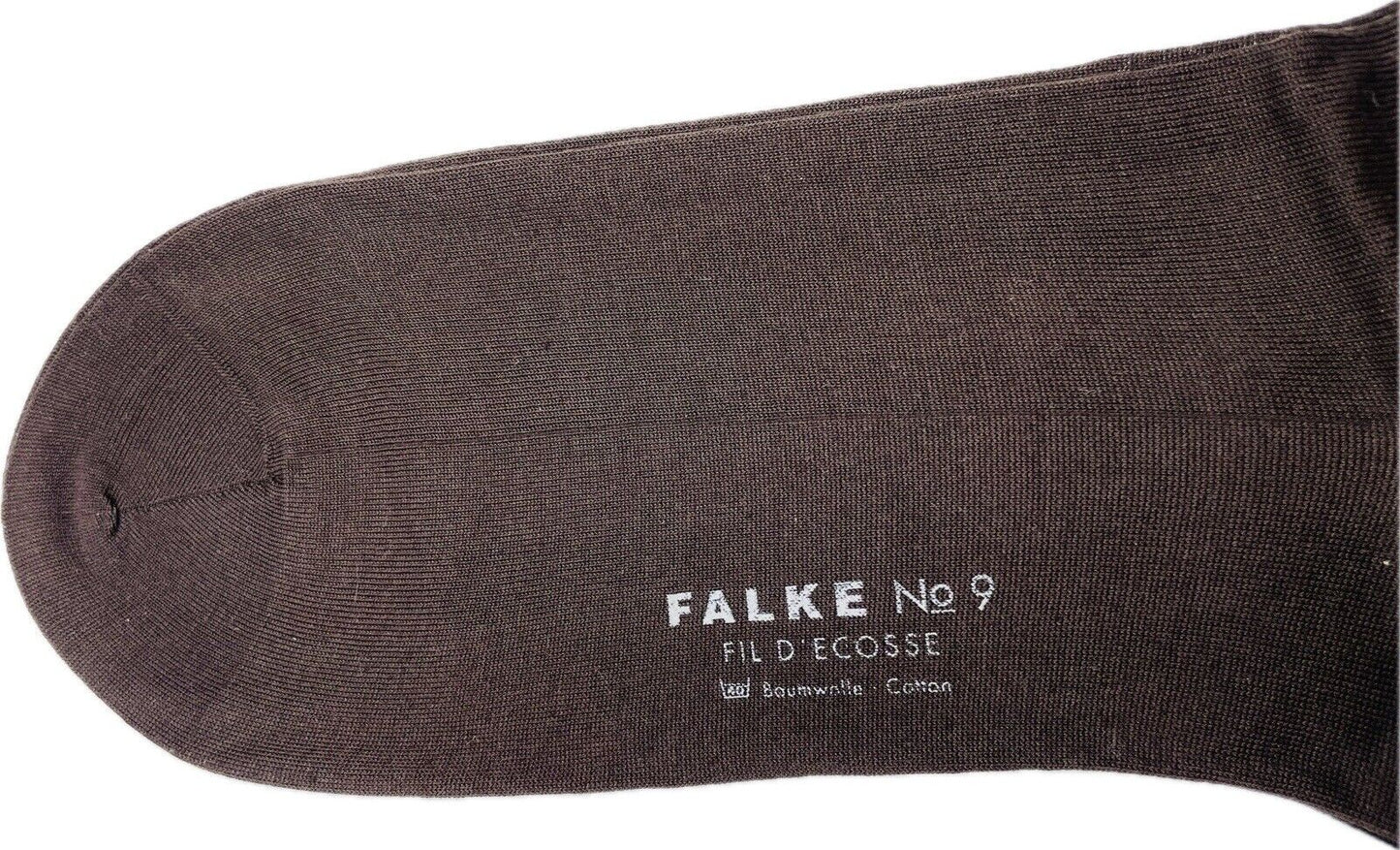 Falke No.9 Socken Gr 43-44 Herren Kniestrümpfe Strümpfe Dunkelbraun FIL D´ECOSSE