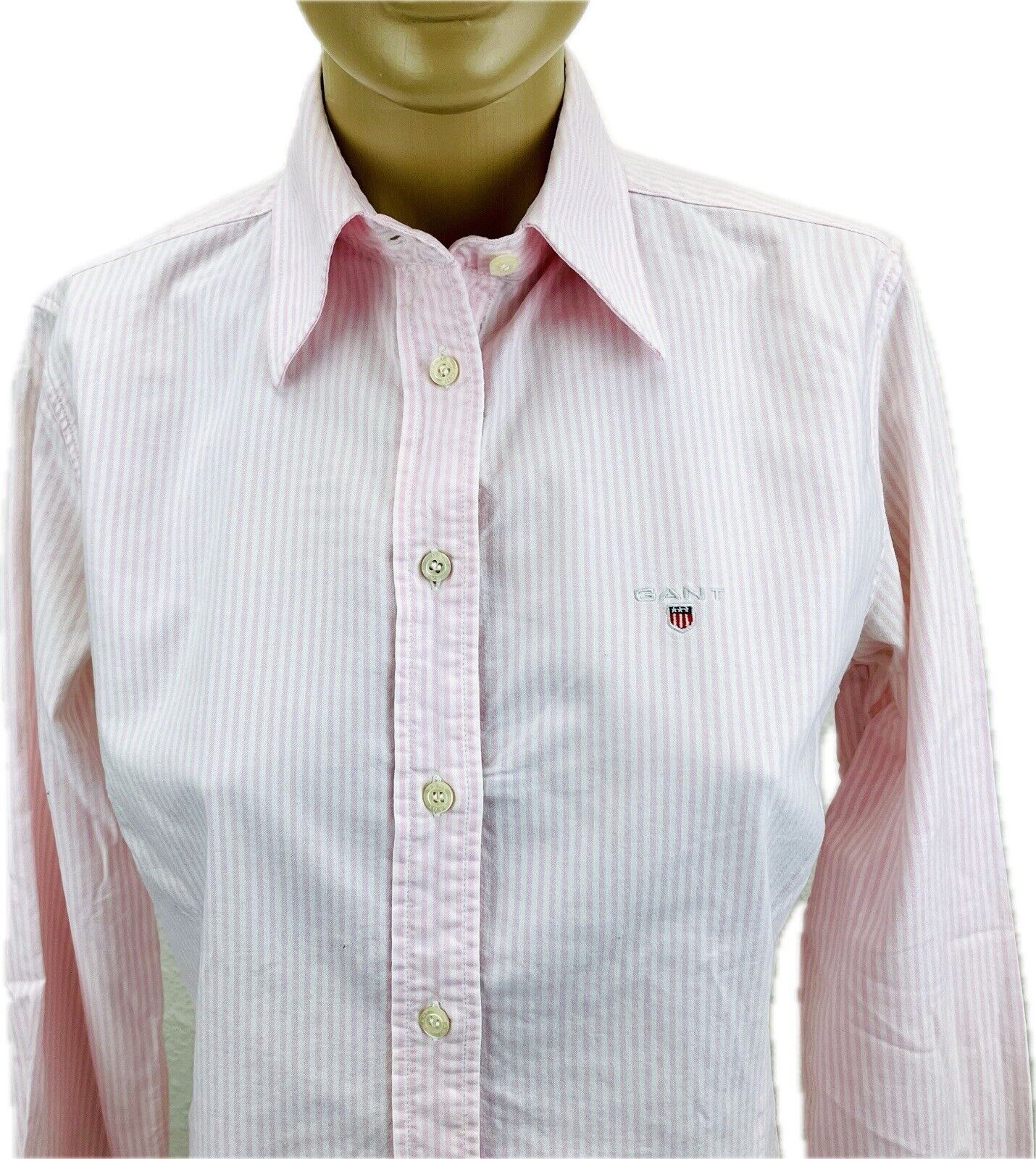 GANT Bluse Gr. S 36 Oxford Damen Hemdbluse Sweatshirt Frauen Poloshirt Hemd