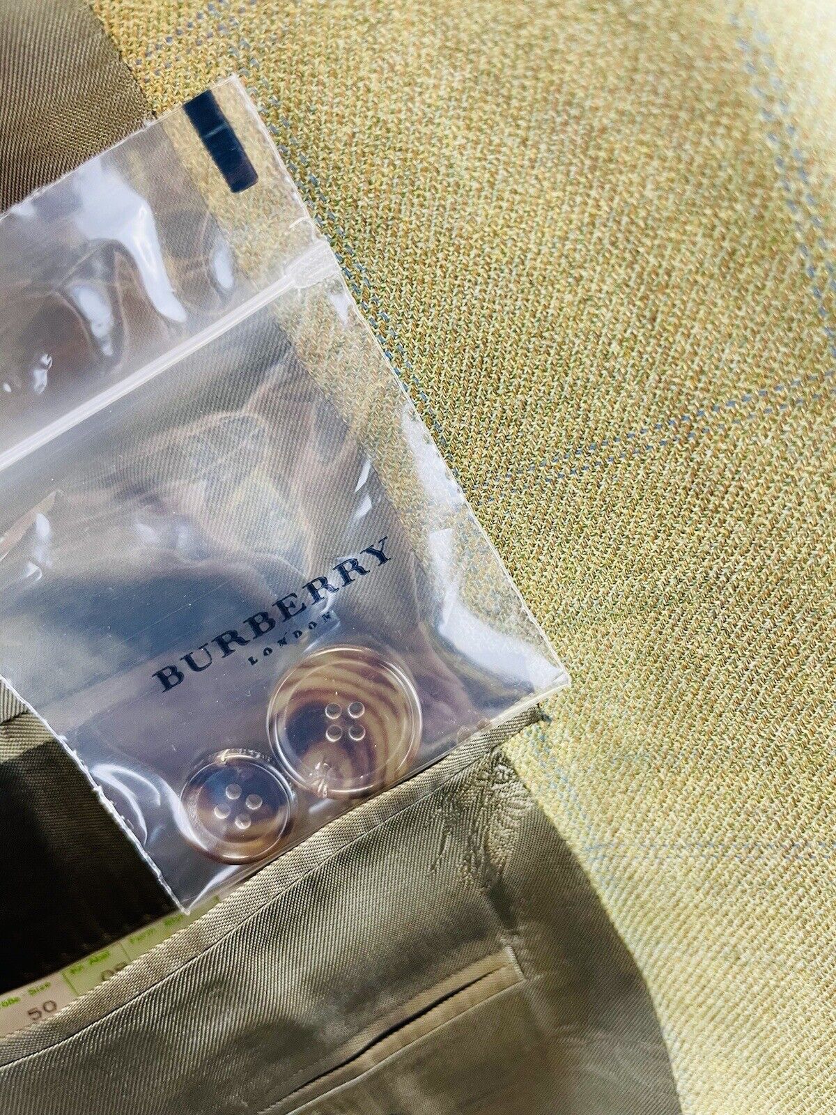 BURBERRY Tweedsakko 50 Herren Jacke Männer Jackett Sakko Anzug Jagd Tweed Neu