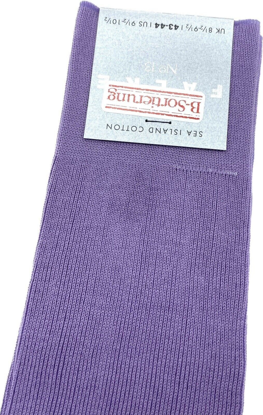 Falke No.13 Socken Gr. 43-44 Herren Kniestrümpfe Strümpfe Lila Sea Island Cotton
