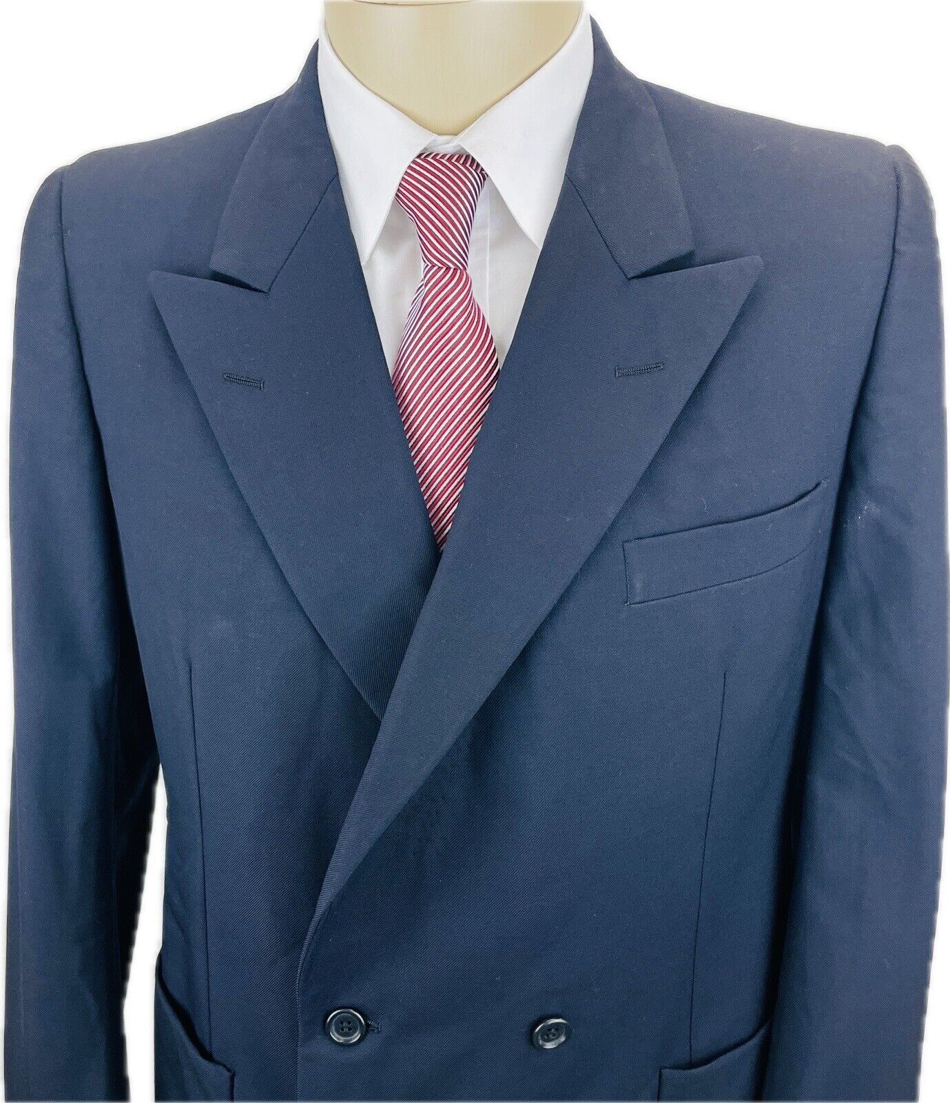BURBERRY Doppelreiher 48 Herren Sakko Jacke Jackett Clubblazer Anzug Vintage